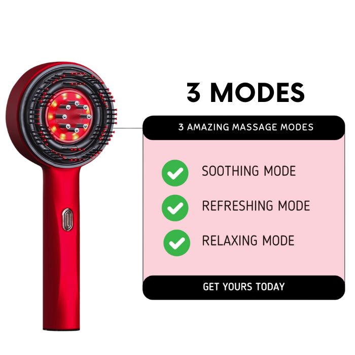 3-in-1 Red Light Scalp Massager