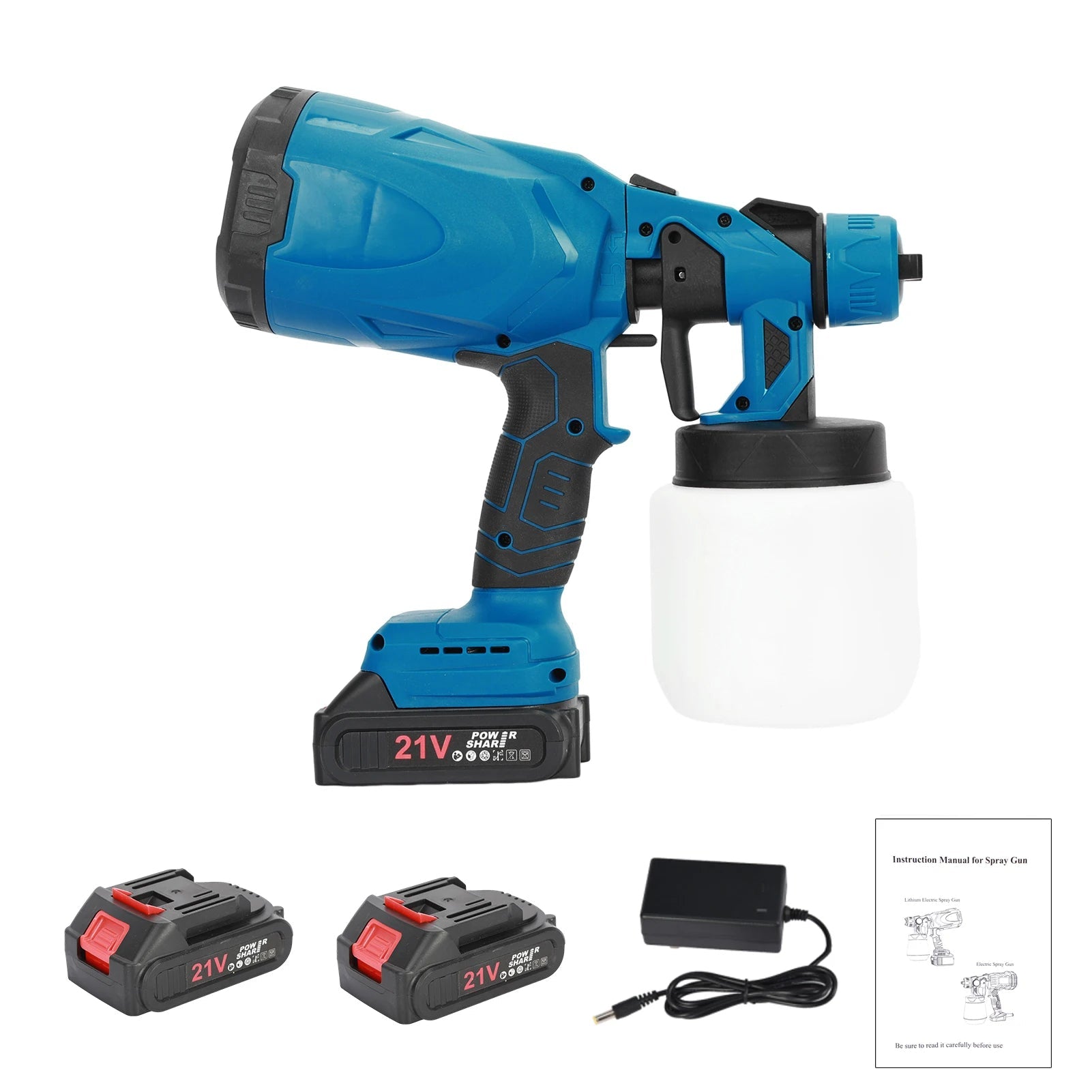 Electric Paint Sprayer with 2 Rechargeable batteries