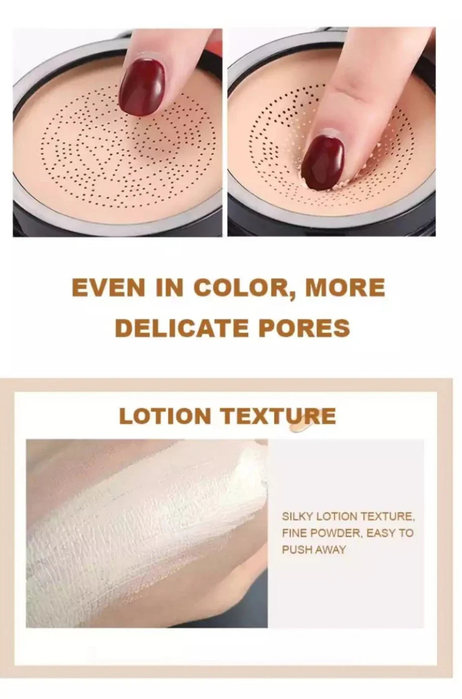 SUNISA Foundation Base Water proof Mushroom Head