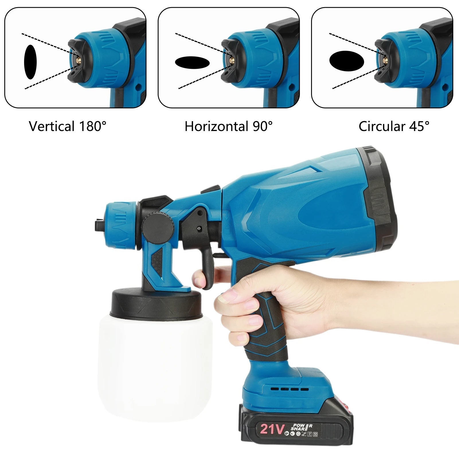 Electric Paint Sprayer with 2 Rechargeable batteries