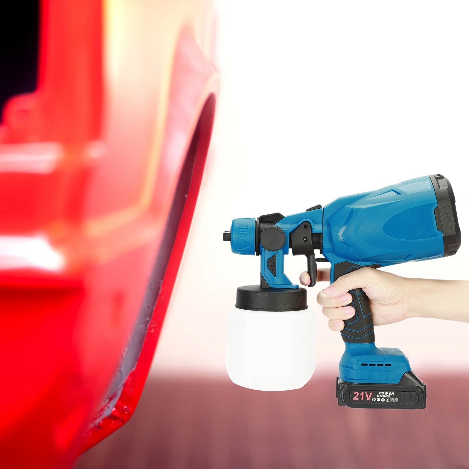 Electric Paint Sprayer with 2 Rechargeable batteries