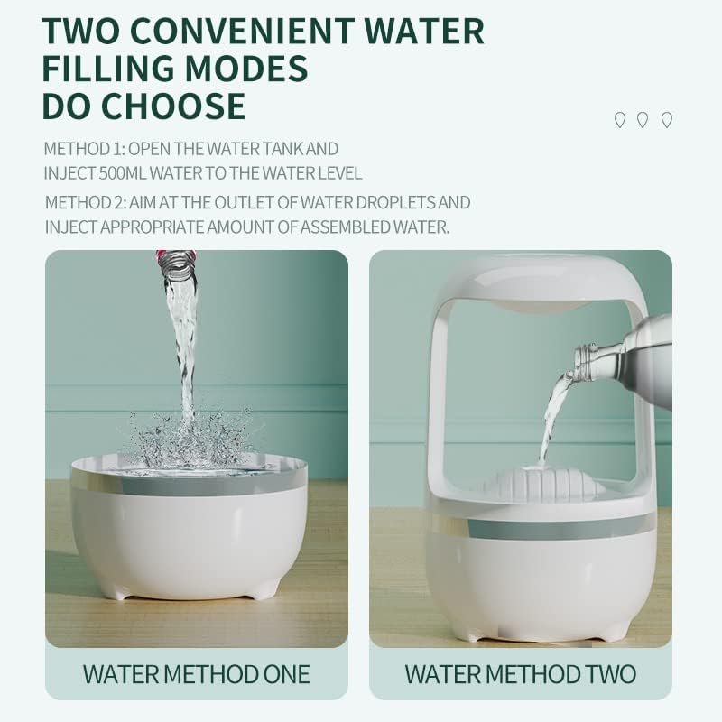 Humidifiers For Bedroom, Anti Gravity Humidifier, Baby Humidifier With Night Light,Rain Cloud Humidifierhigh-Capacity Silent Humidifier For Bedroom/Baby Nursery/Bathroom/Living Room.