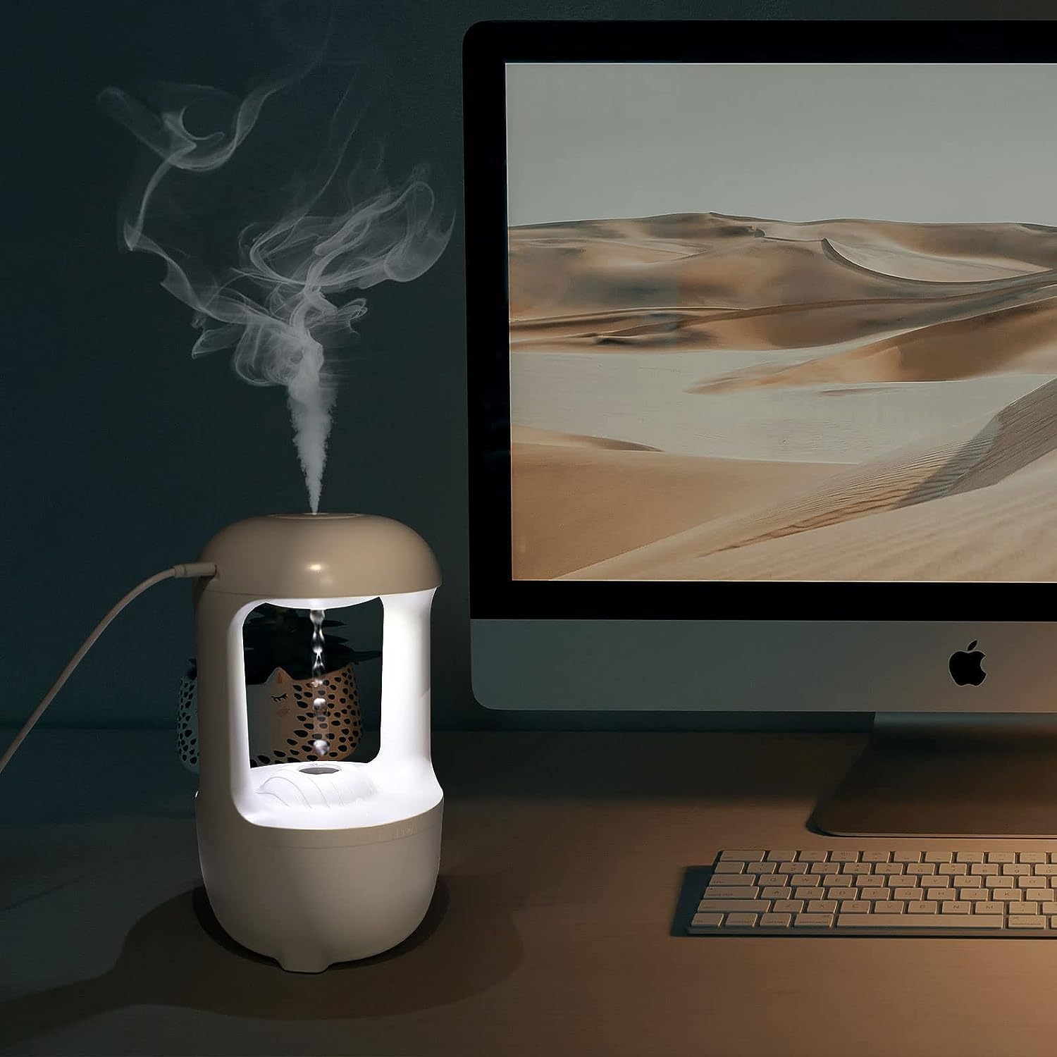 Humidifiers For Bedroom, Anti Gravity Humidifier, Baby Humidifier With Night Light,Rain Cloud Humidifierhigh-Capacity Silent Humidifier For Bedroom/Baby Nursery/Bathroom/Living Room.