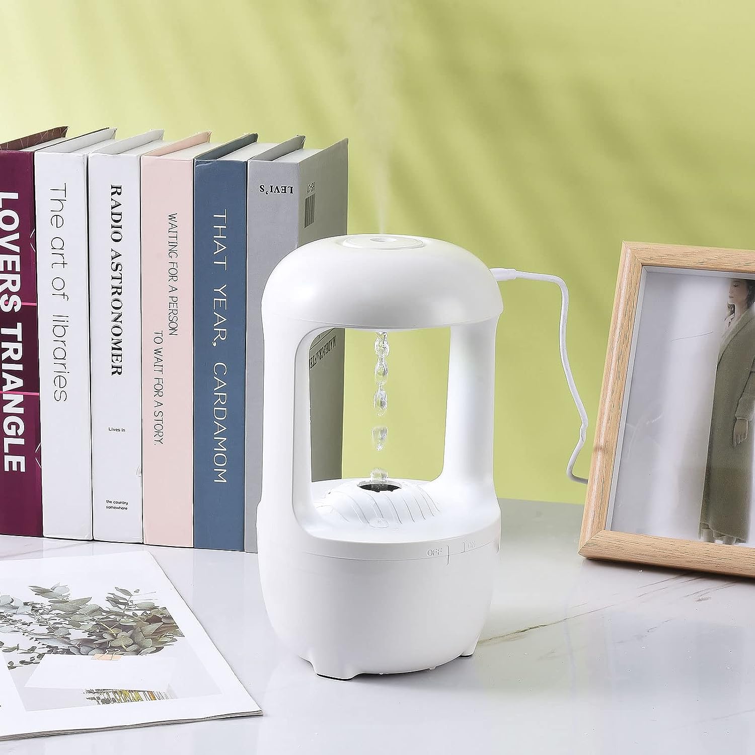 Humidifiers For Bedroom, Anti Gravity Humidifier, Baby Humidifier With Night Light,Rain Cloud Humidifierhigh-Capacity Silent Humidifier For Bedroom/Baby Nursery/Bathroom/Living Room.
