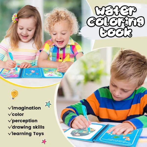 Reusable Magic WATER Book + Doodle pen