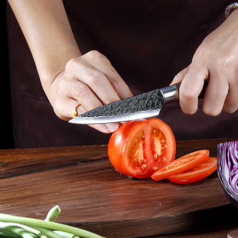 Professional Stainless Steel Kitchen Knife Set（chef's knife, meat knife, utility knife,fruit knife,kitchen scissors, peeler.🎁）
