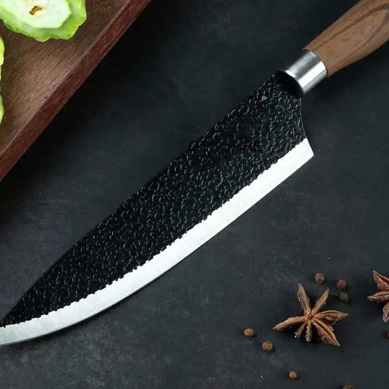 Professional Stainless Steel Kitchen Knife Set（chef's knife, meat knife, utility knife,fruit knife,kitchen scissors, peeler.🎁）
